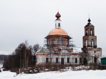 В храме был отслужен праздничный молебен.